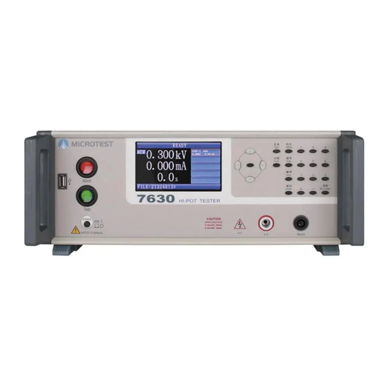 Microtest 7630 User Manual