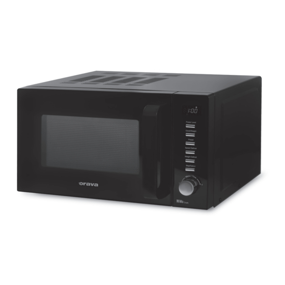 Orava Miwa Dark Microwave Oven Manuals
