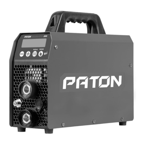 Paton STANDARDTIG-160 User Manual