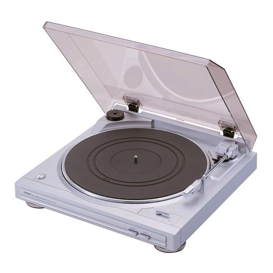 Denon DP29F - DP 29F Turntable Operating Instructions Manual
