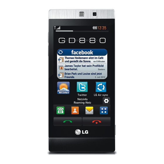 LG GD880 User Manual