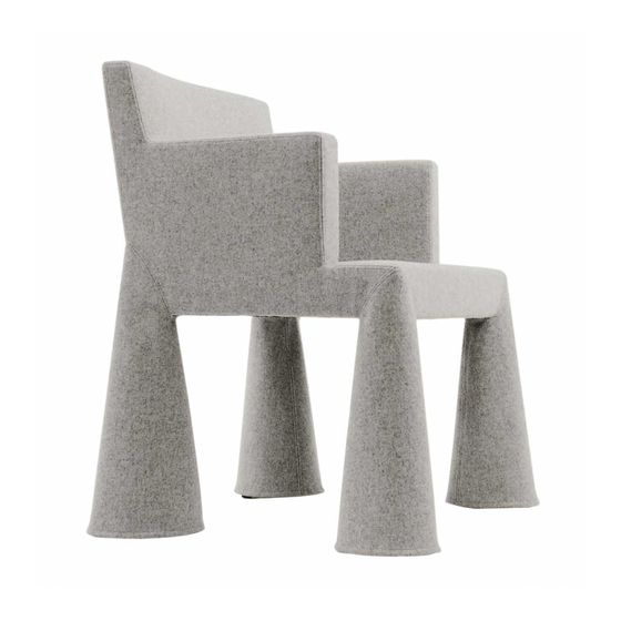 Moooi V.I.P. Chair Cleaning Instructions