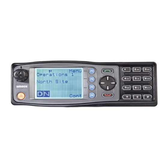 Simoco SDM630 Series Brief User's Manual