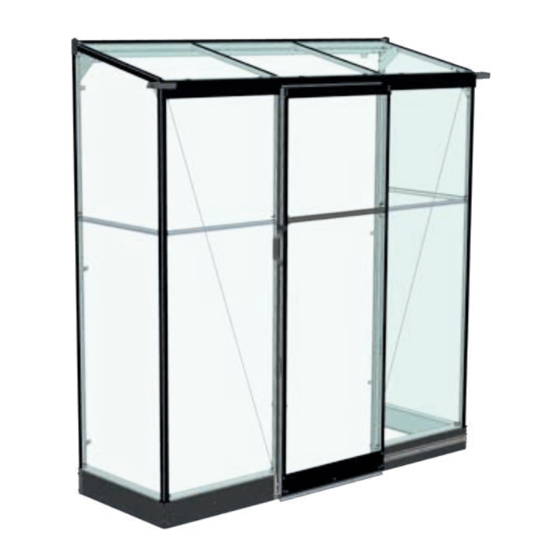 Halls Greenhouses Qube Lean-to Assembly Instructions Manual