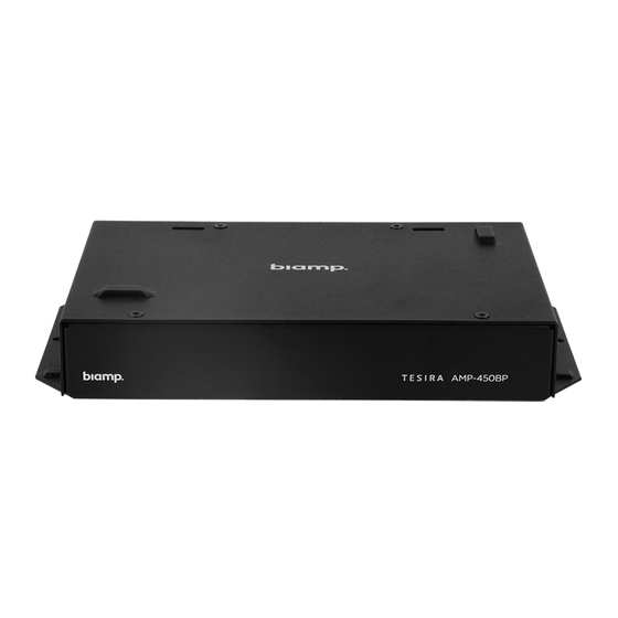 Biamp AMP-450BP Installation & Operation Manual