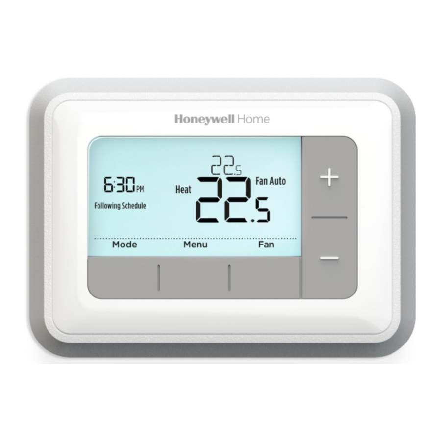 Honeywell RTH7400, RTH7500 Series - Programmable Thermostat Manual