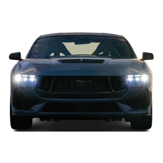 Ford Mustang 2024 Quick Reference Manual