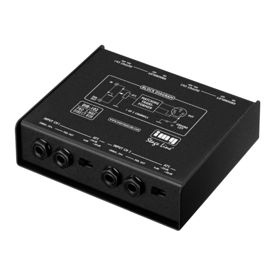 IMG STAGELINE DIB-102 Instruction Manual