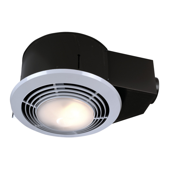NuTone Heat-A-Ventlite QT-9093 Series Installation Instructions