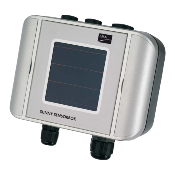 SMA SUNNY SENSORBOX Installation Manual