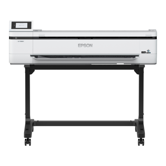 User Manuals: Epson SC-T5100M Series Format Printer