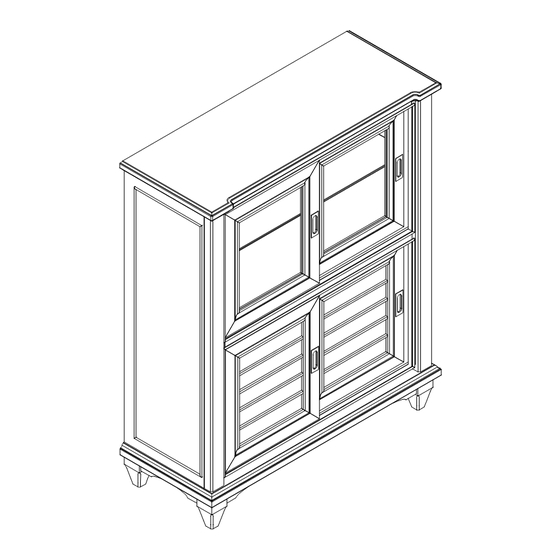 Holland House 6592-CU CURIO Assembly Instructions