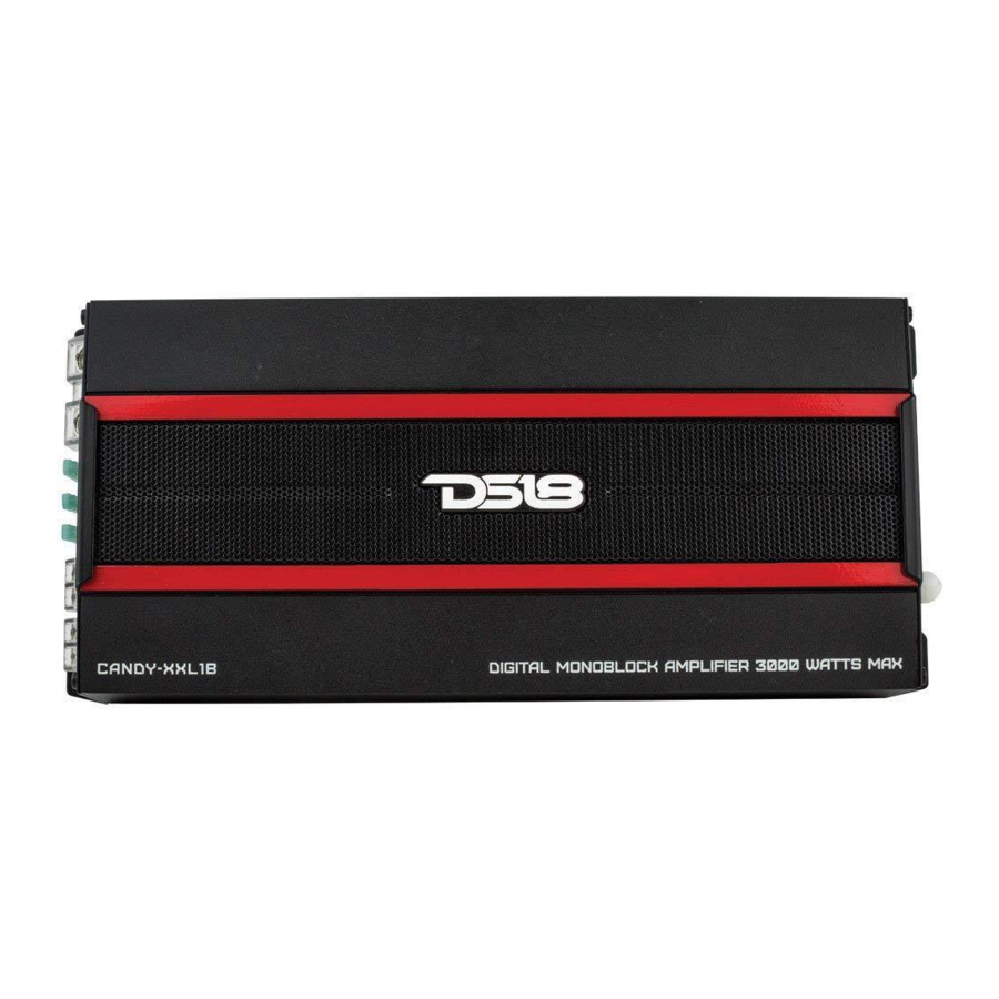 DS18 CANDY-XXL1B - Amplifier 3000W Digital Monoblock Class D Manual