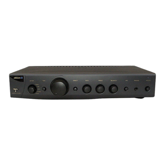 Arcam Alpha 7 Service Manual