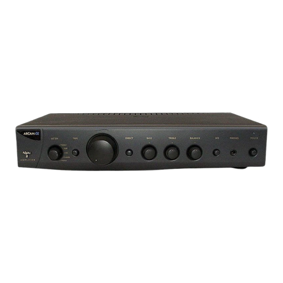 Arcam Alpha 7 Service Manual