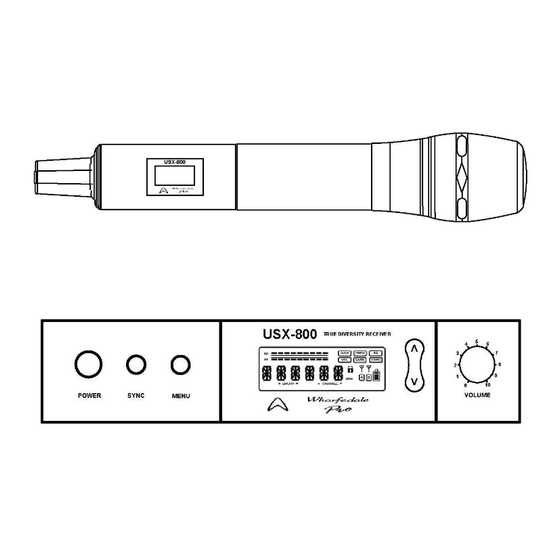 Wharfedale Pro USX-800 User Manual