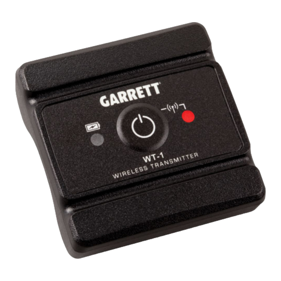 Garrett WT-1 User Manual