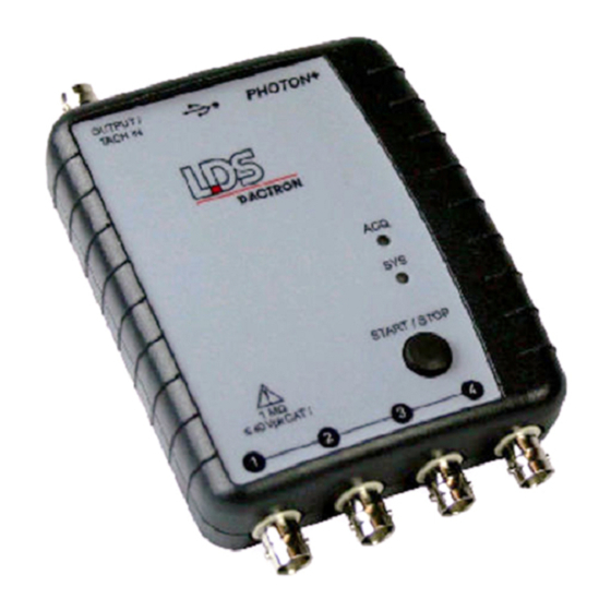LDS Dactron PHOTON+ System Manual