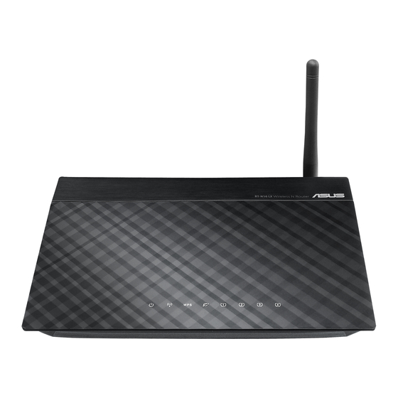 User Manuals: Asus RT-N10 LX Wireless Router