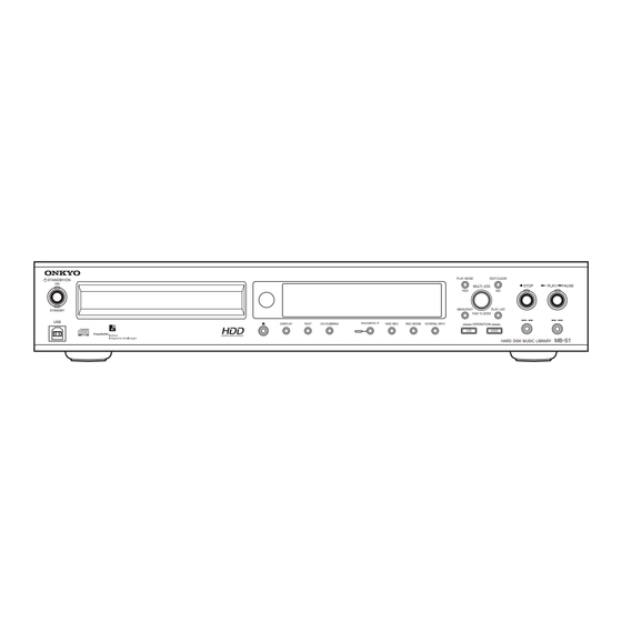 Onkyo MB-S1 Service Manual