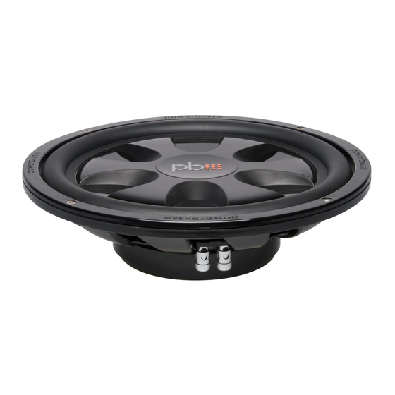 PowerBass S-10T Application & Enclosure Manual