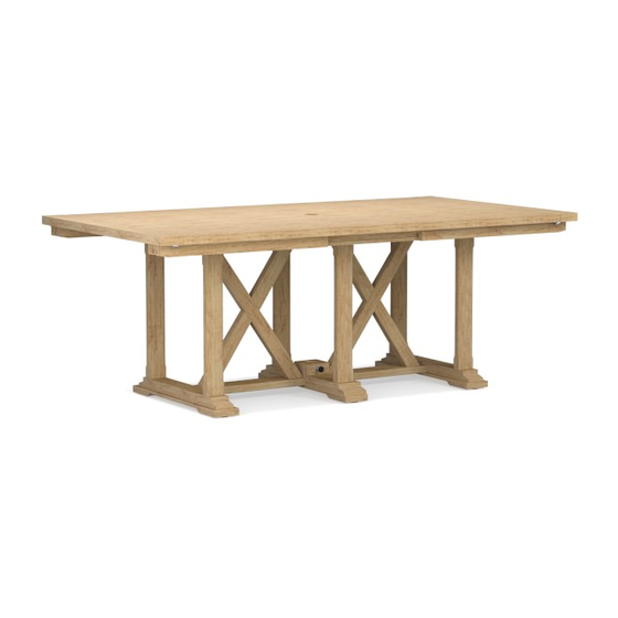Williams-Sonoma Somerset Dining Table Assembly Instructions Manual