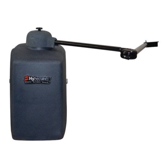 User Manuals: Nice HySecurity SwingSmart DC Series Gate
