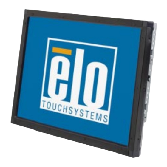 Elo TouchSystems 1937L User Manual