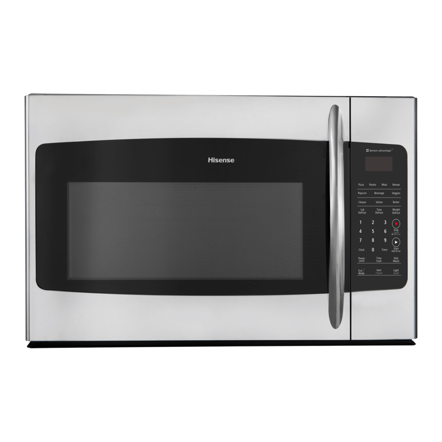 Hisense HMO173SR Installation Instructions Manual