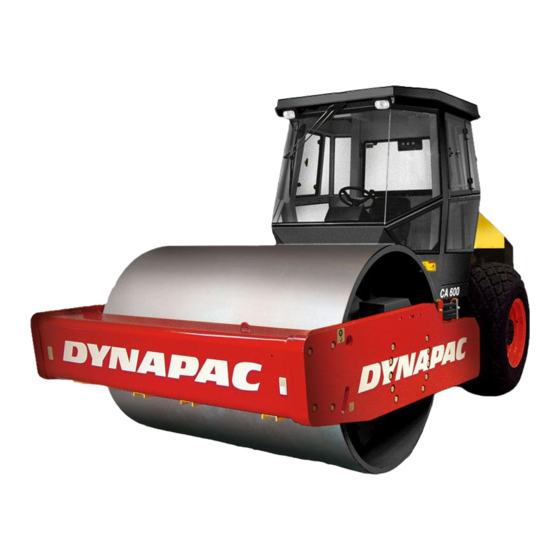 Dynapac CA600 Operation Manual