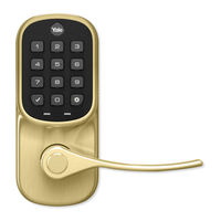 Yale Assure Lock Lever Push Button YRL216 Installation And Programming Instructions