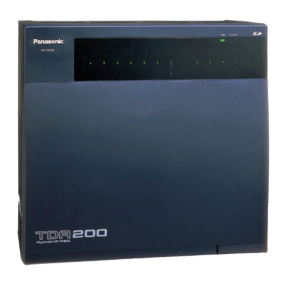 Panasonic KX-TDA0484 Getting Started