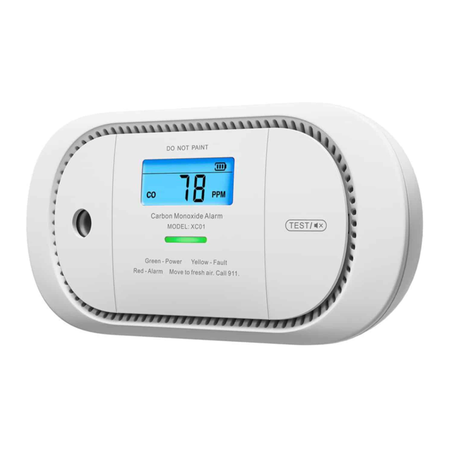 x-sense XCO1 Carbon Monoxide Detector Manuals