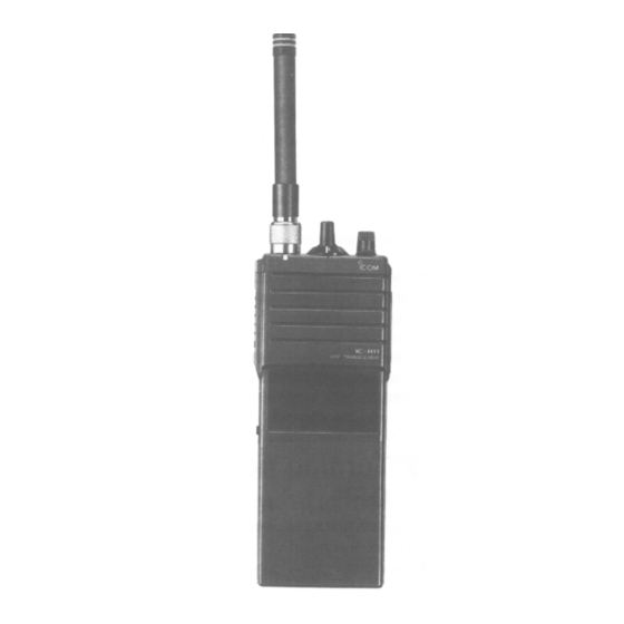 Icom IC-H11 Instruction Manual