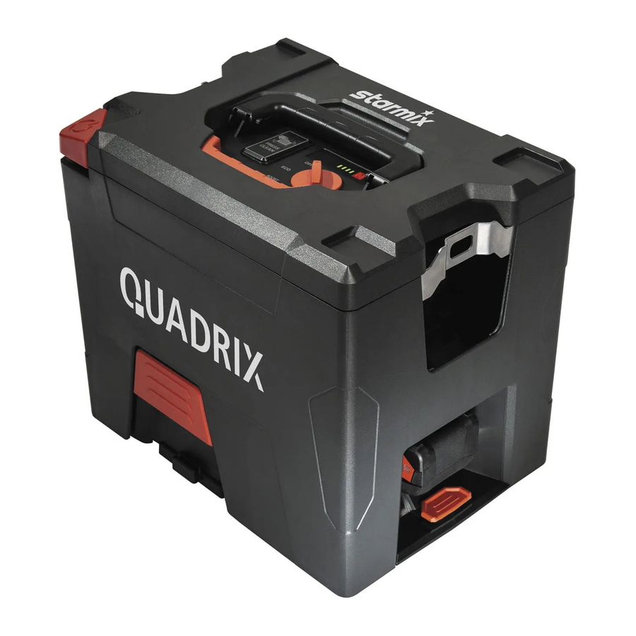 Starmix Quadrix L 18 V Operating Instructions Manual