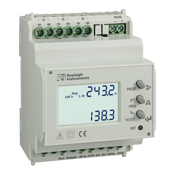 Rayleigh Instruments RI-D384-C Operating Instructions