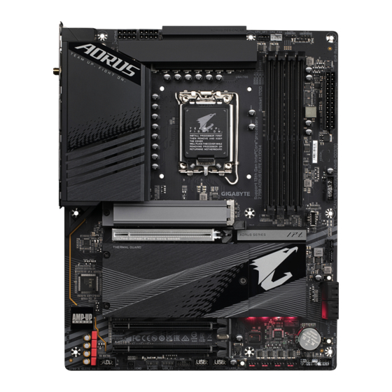Gigabyte Z790 A ELITE AX DDR4 User Manual