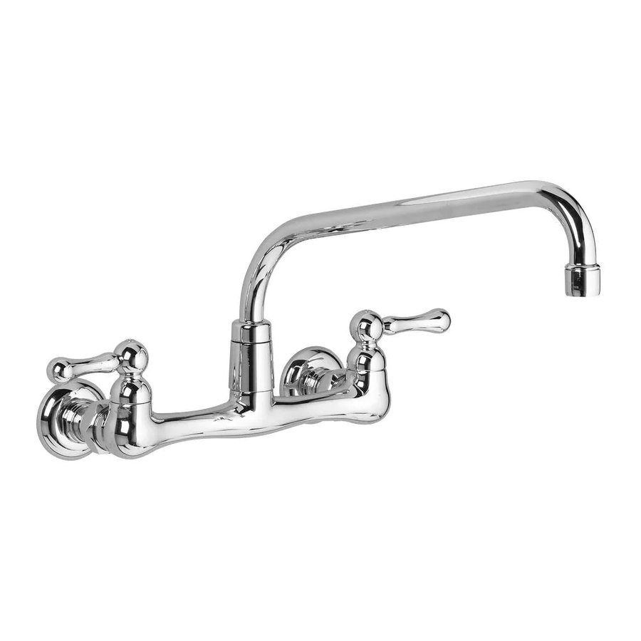 American Standard Heritage Wall Mount Kitchen Faucet 7292 Series Installation Instructions