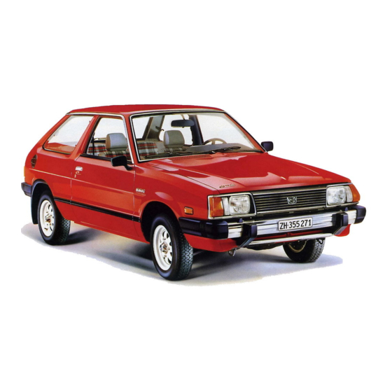 Subaru 1800 Service Manual
