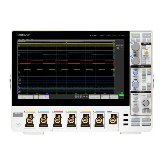 Tektronix MSO 4 Series Instructions Manual