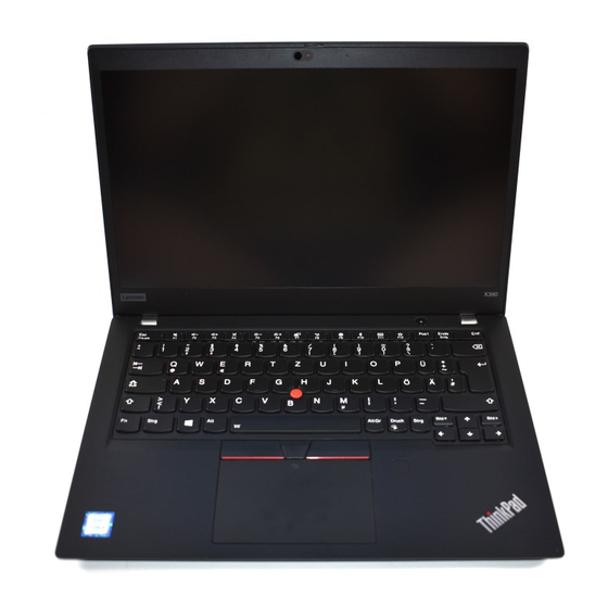 Lenovo ThinkPad X390 Setup Manual