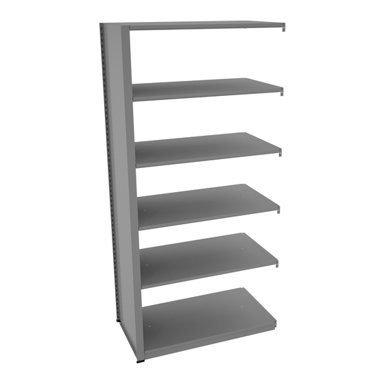 Tennsco Capstone Shelving Units Assembly Instructions/Parts Manual