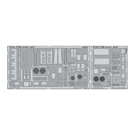Eduard P-40K exterior Manual