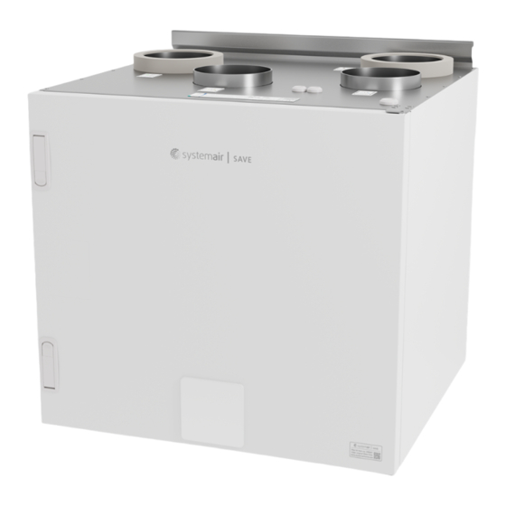 SystemAir SAVE VTC 200-1 Service & Accessories Installation Manual