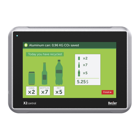 Beijer Electronics X2 control 7-B2 Installation Manual