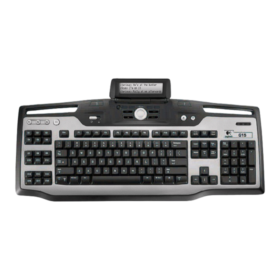Logitech 920-000379 - G15 Gaming Keyboard Wired Quick Start Manual