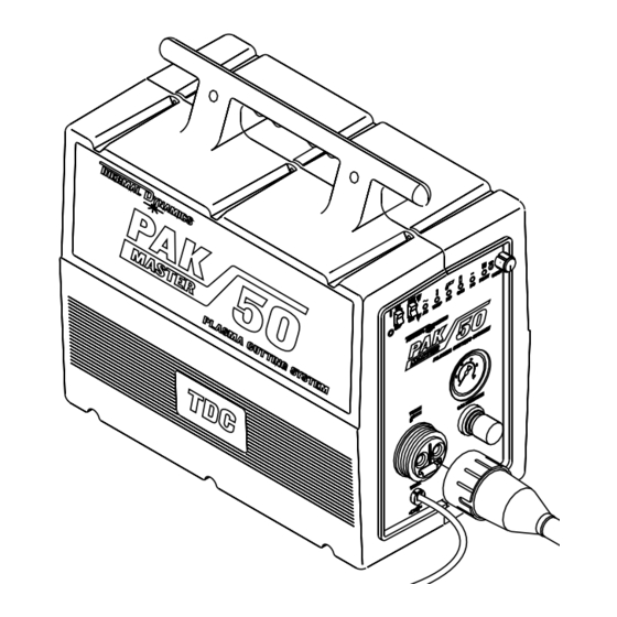 Thermal Dynamics Pak Master 50 Instruction Manual