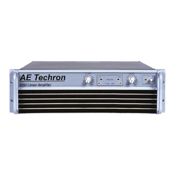 AE Techron LVC 5050 Quick Start Manual
