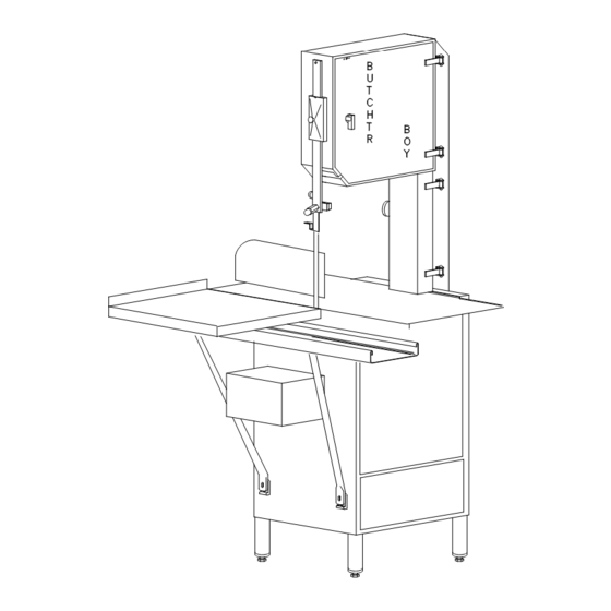 BUTCHER BOY SA16 LH Meat Band Saw Manuals