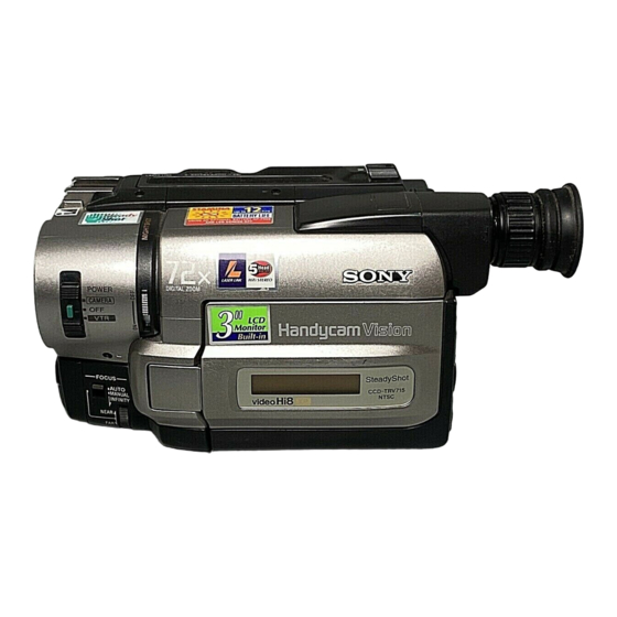 Sony Handycam Vision CCD-TRV75 Manuals